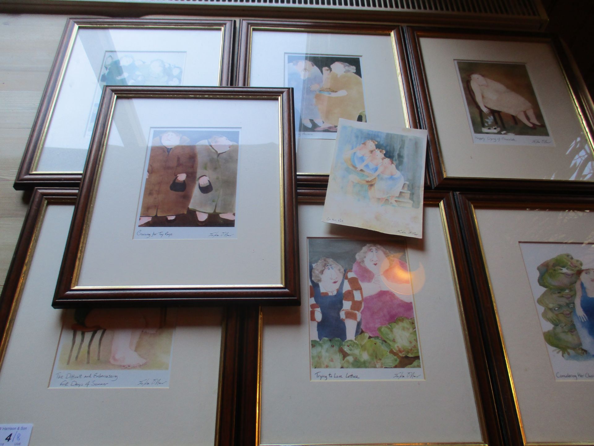 A set of Erica Oller prints [seven framed]