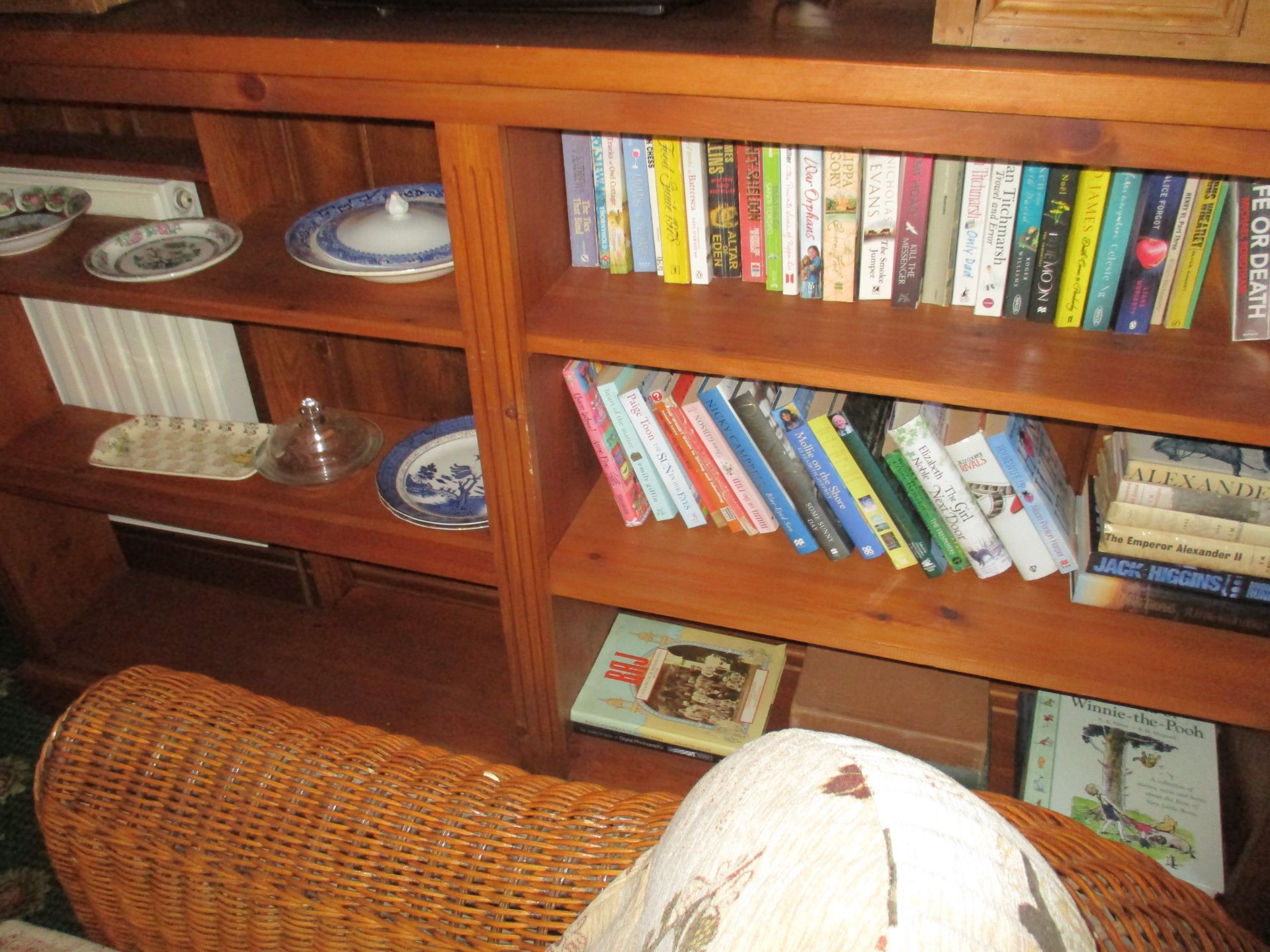 Contents to dresser top and bookcase [excluding trophies] - Haig's Dimple boxed bottle [empty], - Image 2 of 2