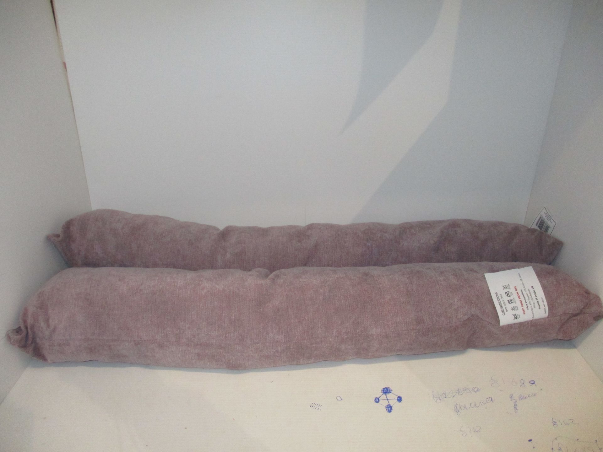 2 x draught excluders in lilac