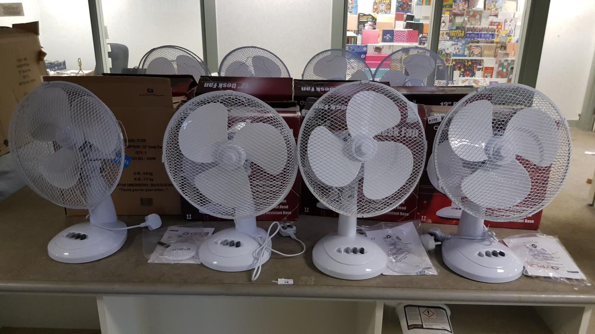 (4x) Oypla 12” Desk Fan