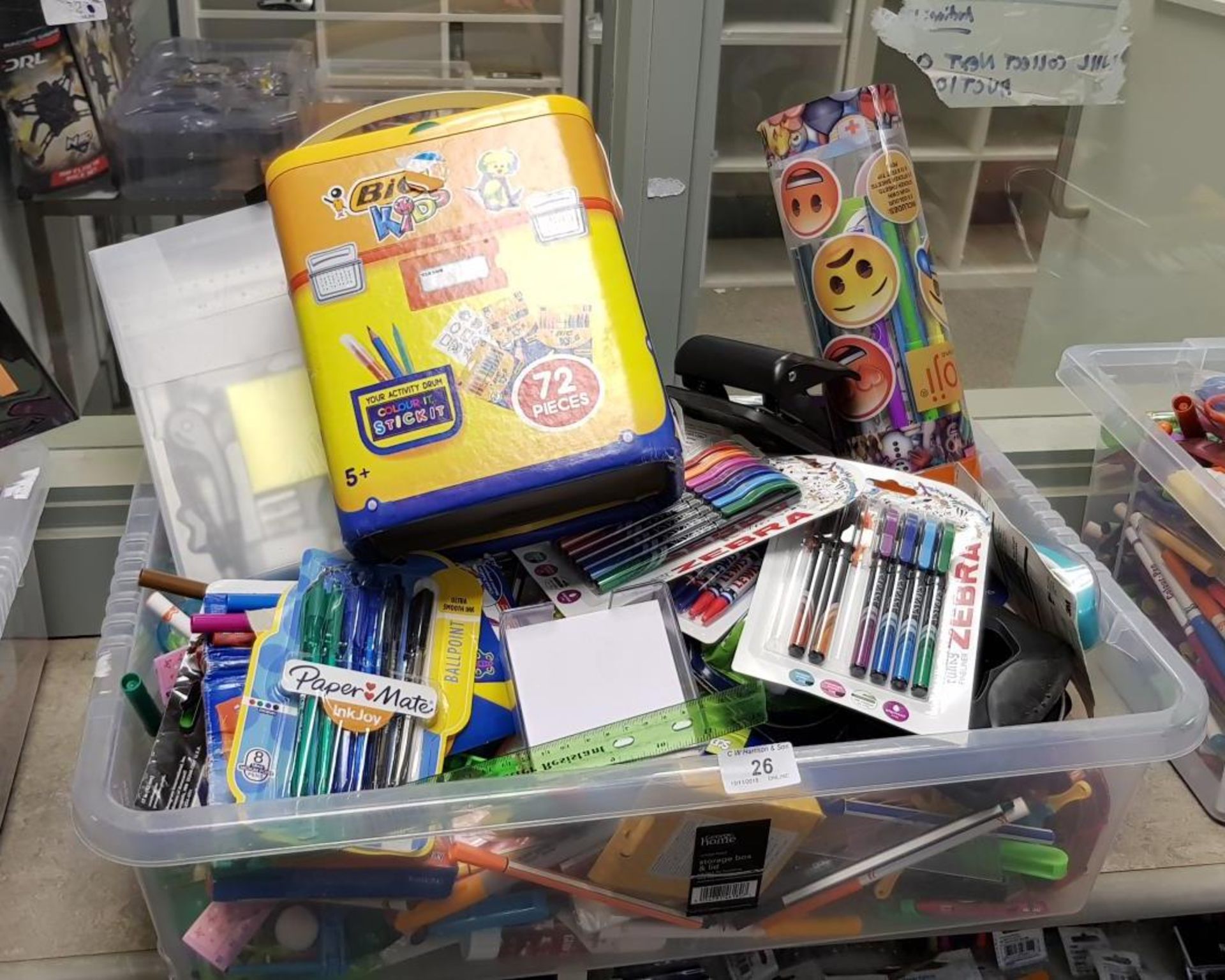 Contents of Box – Mixed Stationary Items