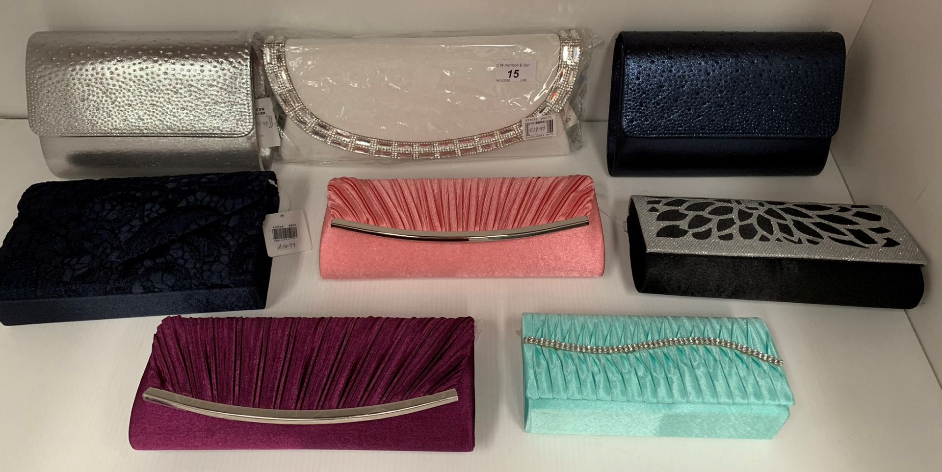 8 x assorted evening bags by Koko, etc.