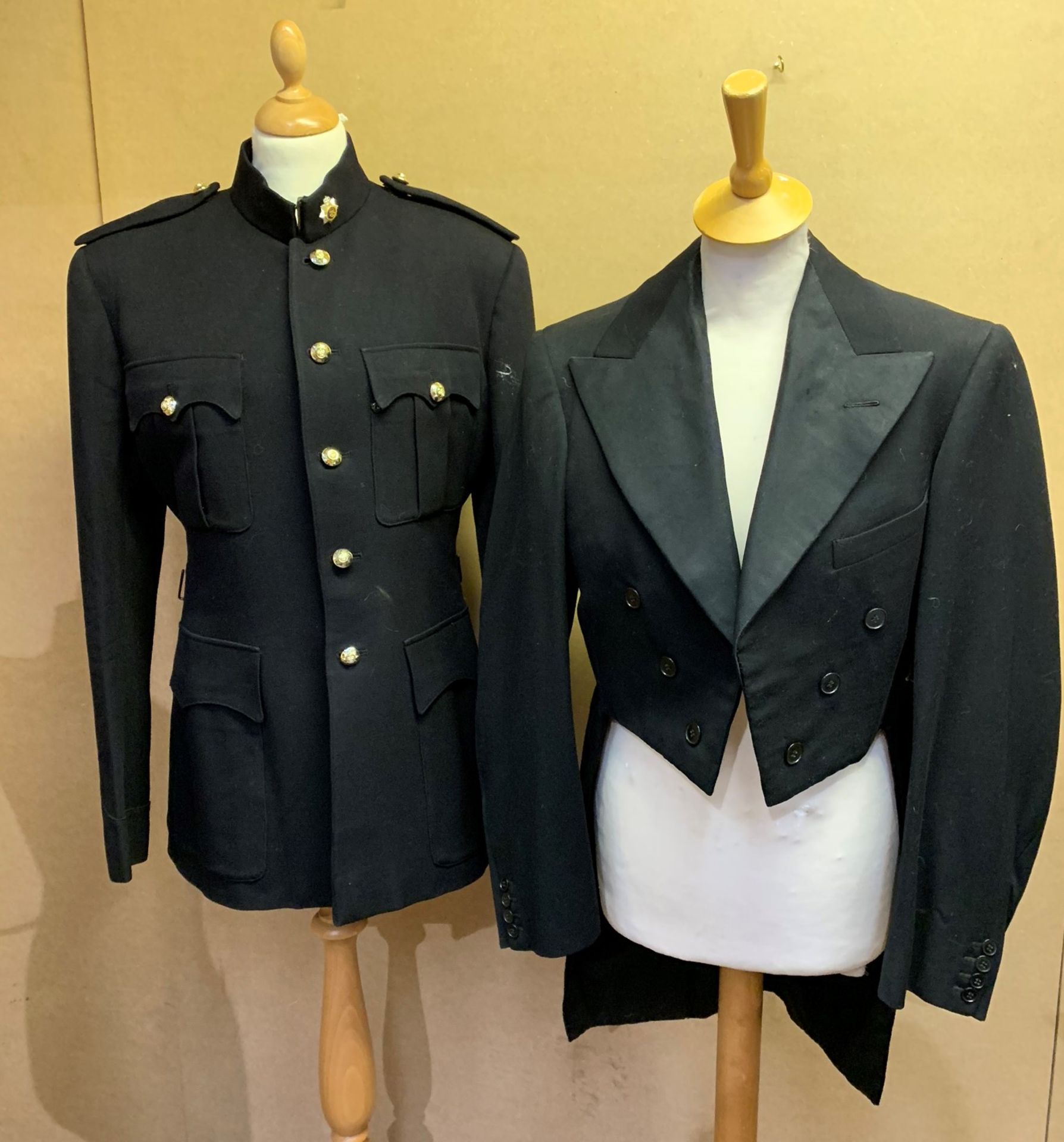 Burberrys military jacket together with Sam Stocks Ltd gentleman's tailcoat Further