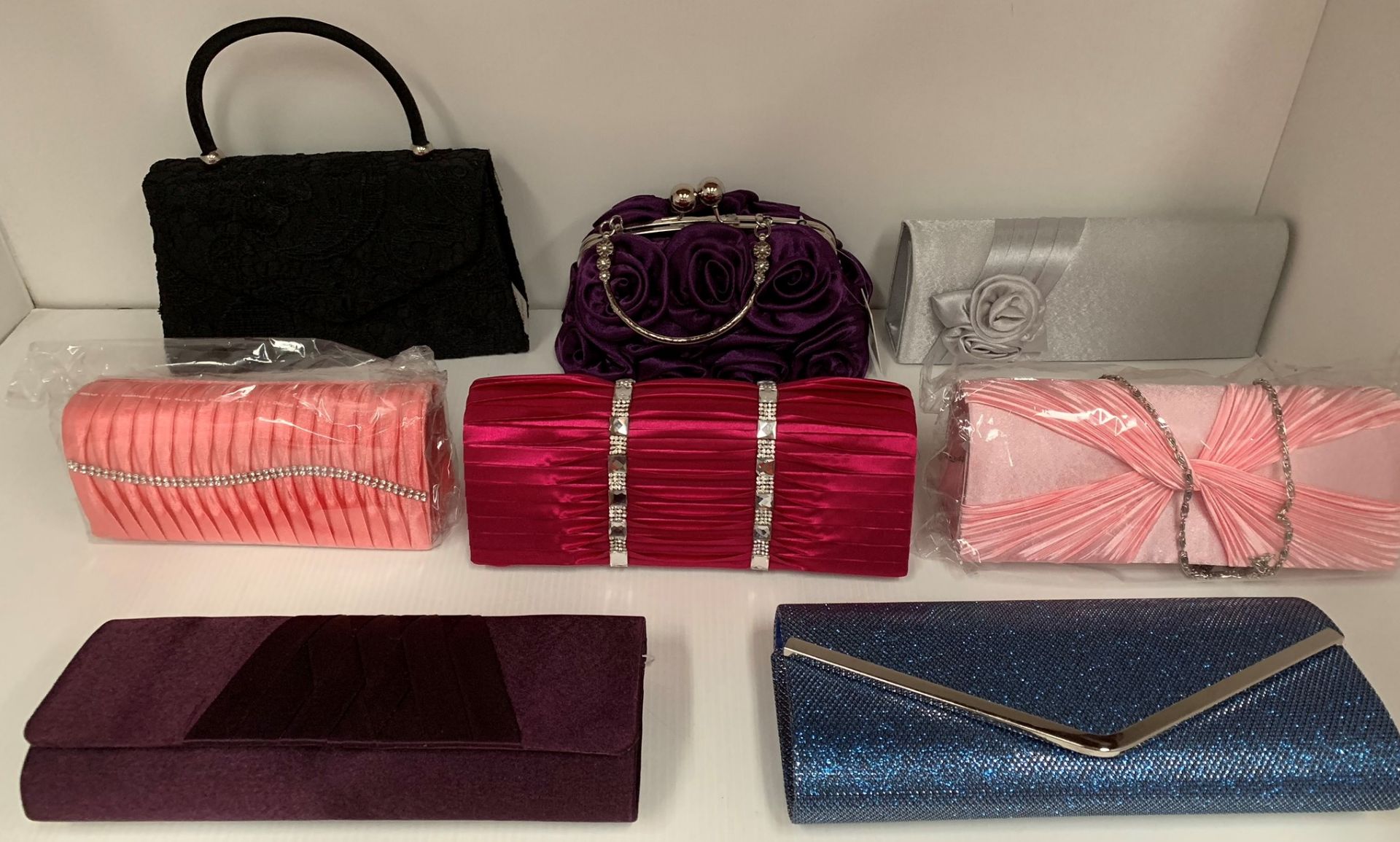 8 x assorted evening bags by Koko, etc.