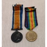 Two WWI medals;