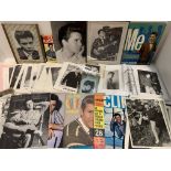 Large collection of Cliff Richard photographs, Cliff Richard Fan Club magazines,