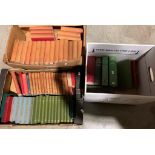 Three boxes of books - Walter Scott, gardening, Shakespeare, etc.