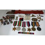 1939-45 Defence medal, 1939-45 war medal, Pacific Star, 1939-45 Star,