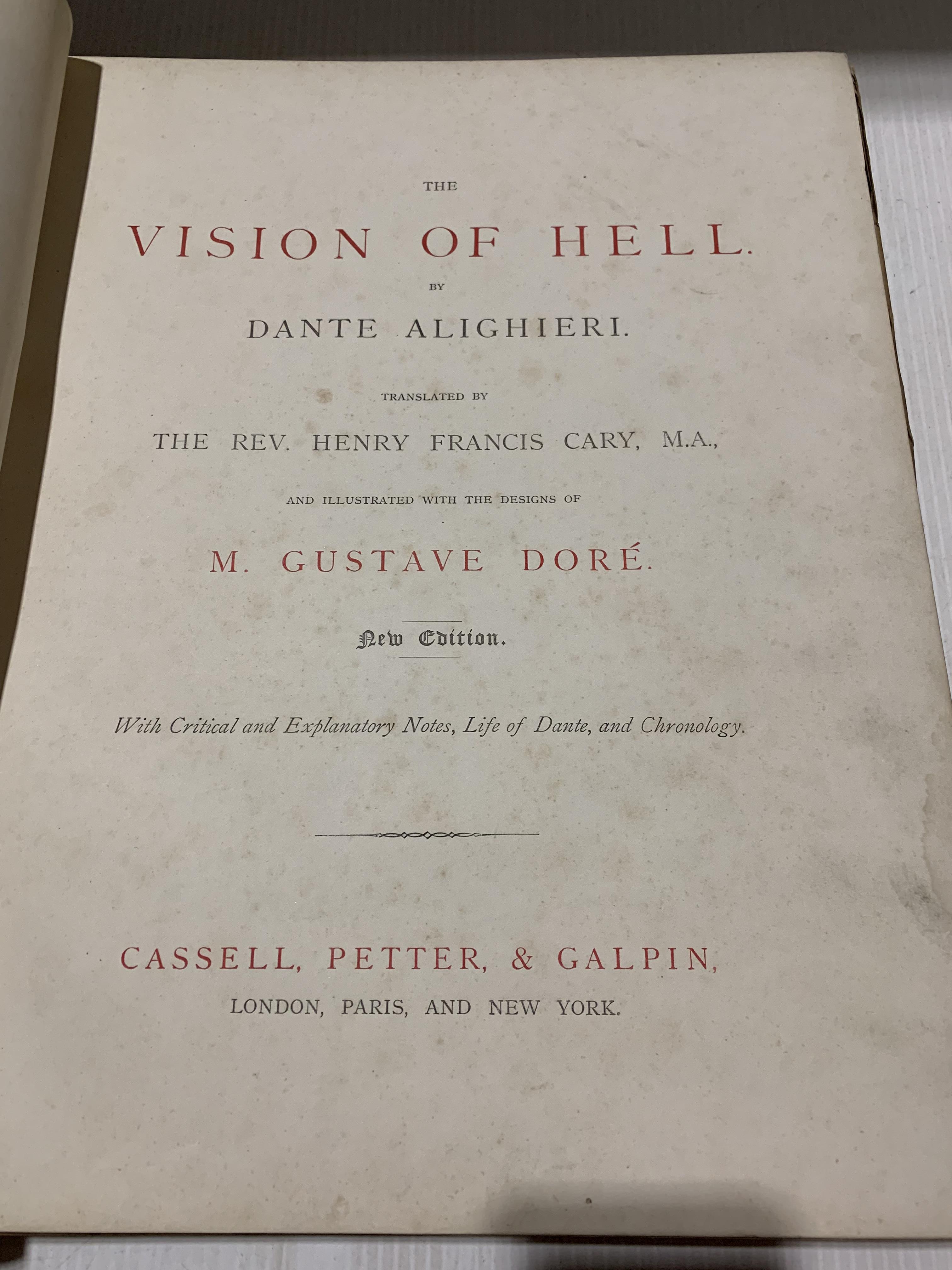 Alighieri Dante, The Vision of Hell, pub Cassell, Petter and Galphin, - Image 2 of 8