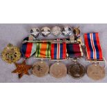 A Second World War medal group comprising The 1939-1945 Star, The Defence Medal,