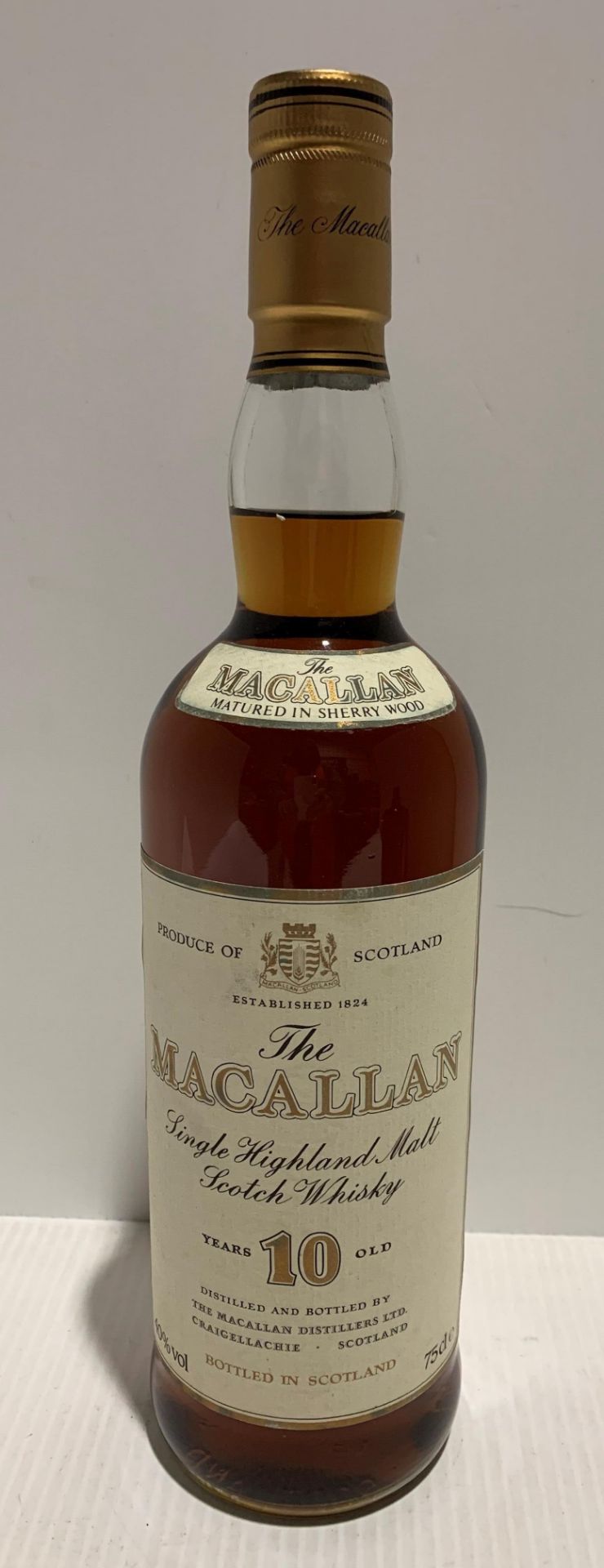 Macallan single Highland malt Scotch whisky, 10 years old,