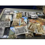 A collection of postcards, religious buildings and their interiors, social history, topographical,