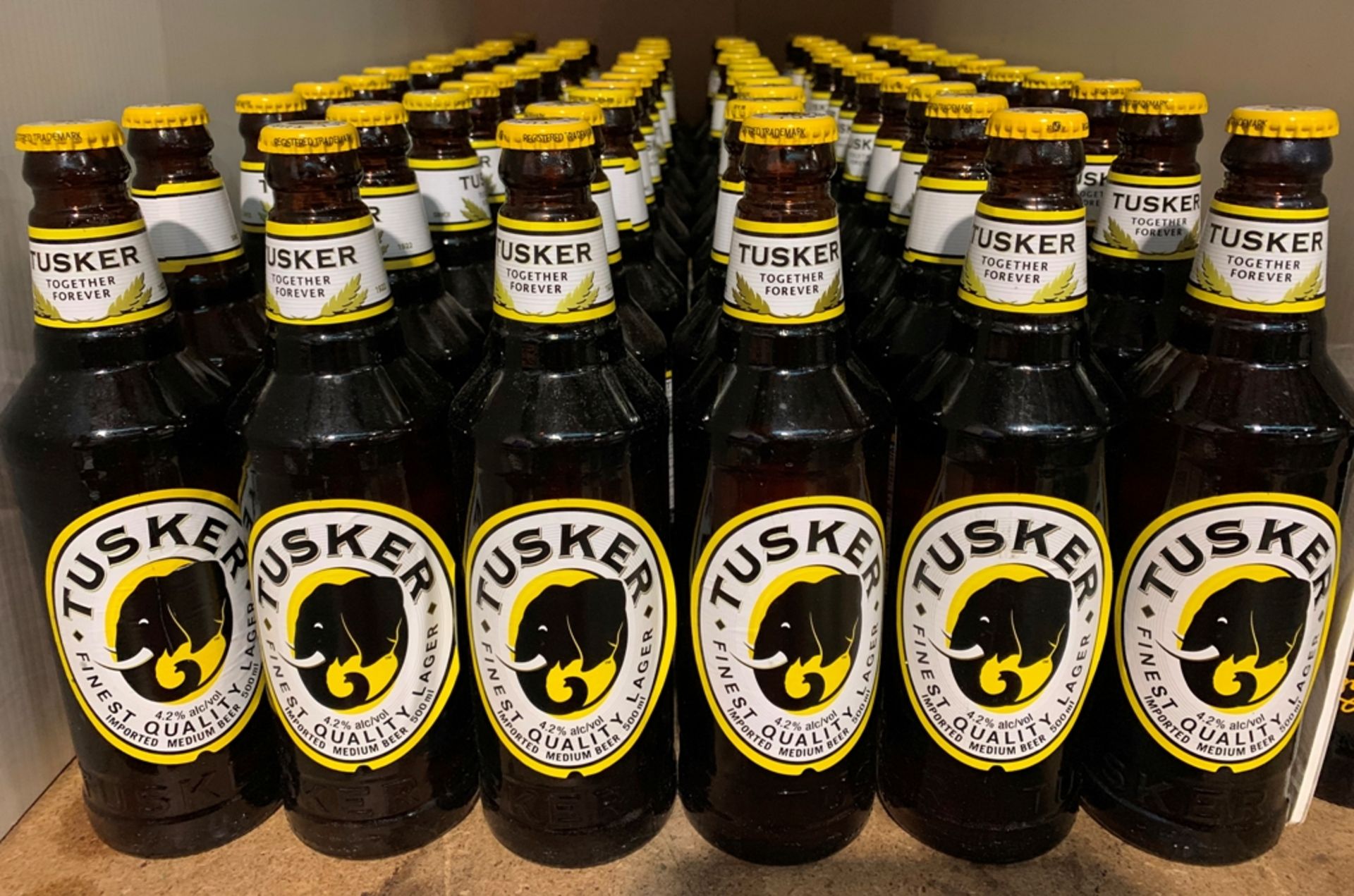 73 x 500ml bottles of Tusker Beer