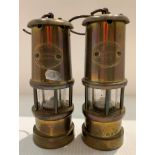 Two small Hockley Lamp and Limelight Company miners lamps