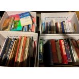 Contents to four boxes of books - music, history, travel etc.