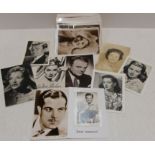 Over 80 postcards of celebrities and film stars some signed mostly real photographs
