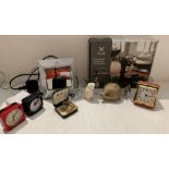 Galzone corkscrew, Philips alarm, cufflinks etc.