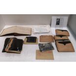 Contents to tray - film negative book,