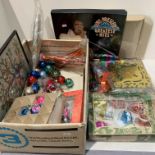 Vintage Christmas decorations and a boxed set of Elvis Presley's greatest hits