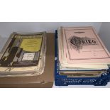 Contents to box and tray - assorted piano,