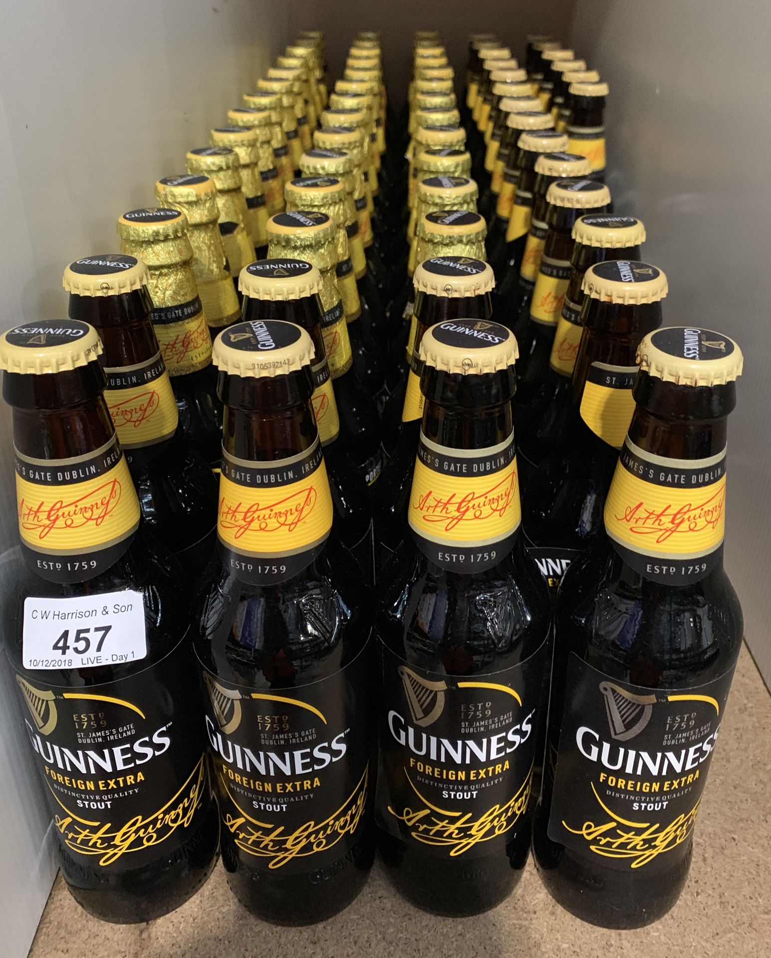 62 x 330ml bottles of Guinness