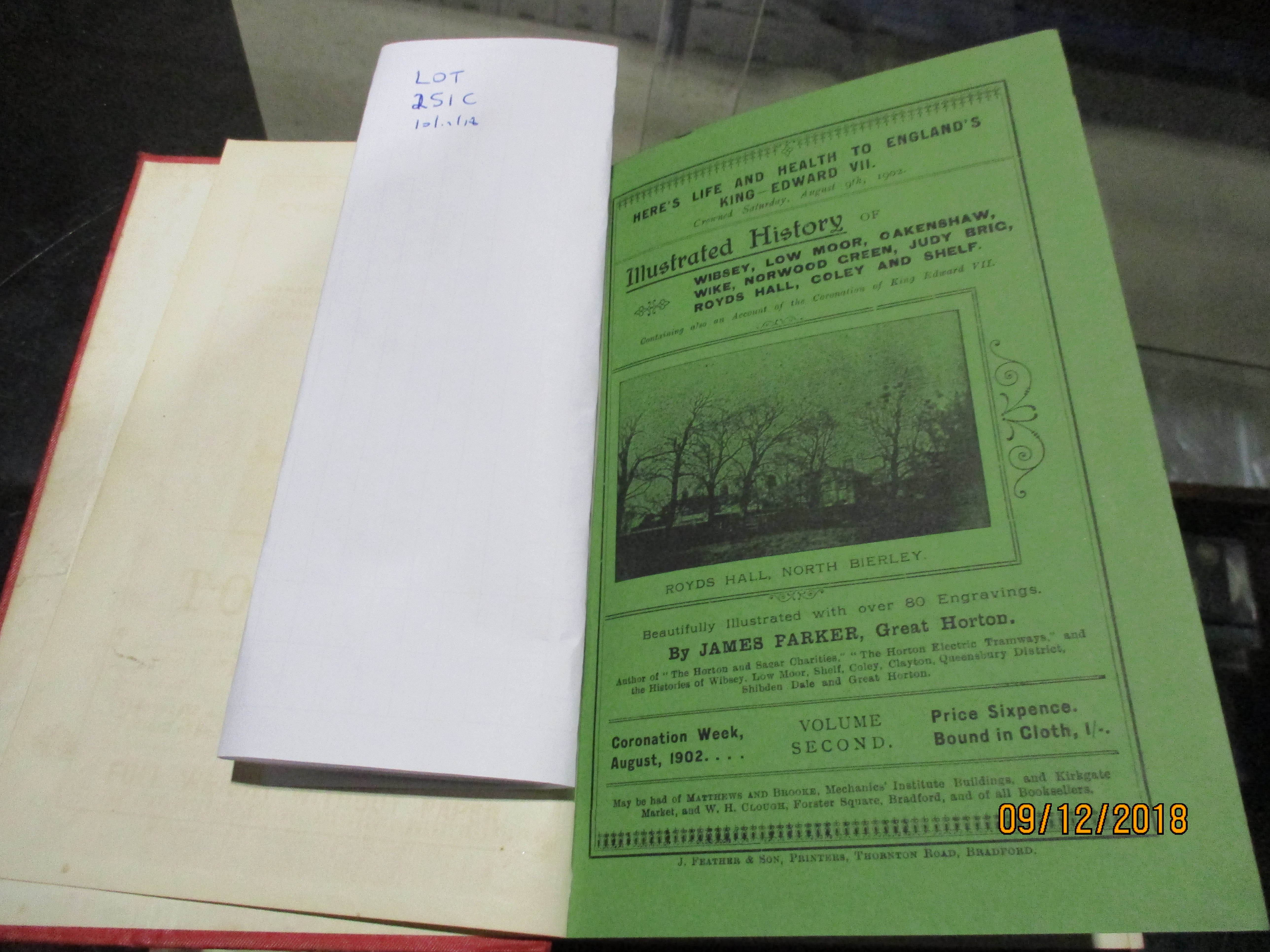 James Parker, Great Horton, 1902 Illustrated History of Wibsey, Low Moor, Oakenshaw, Wike,