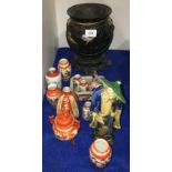 A small group of Chinese and Japanese ceramics, including Kutani items,