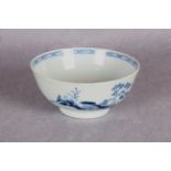 A Chinese blue and white porcelain bowl, painted with the Scholar on a Bridge pattern,