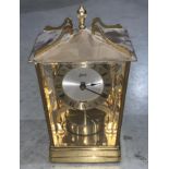 A Schatz brass mantel clock