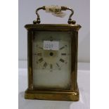 Brass cased mantel clock - 4" - spares and repairs