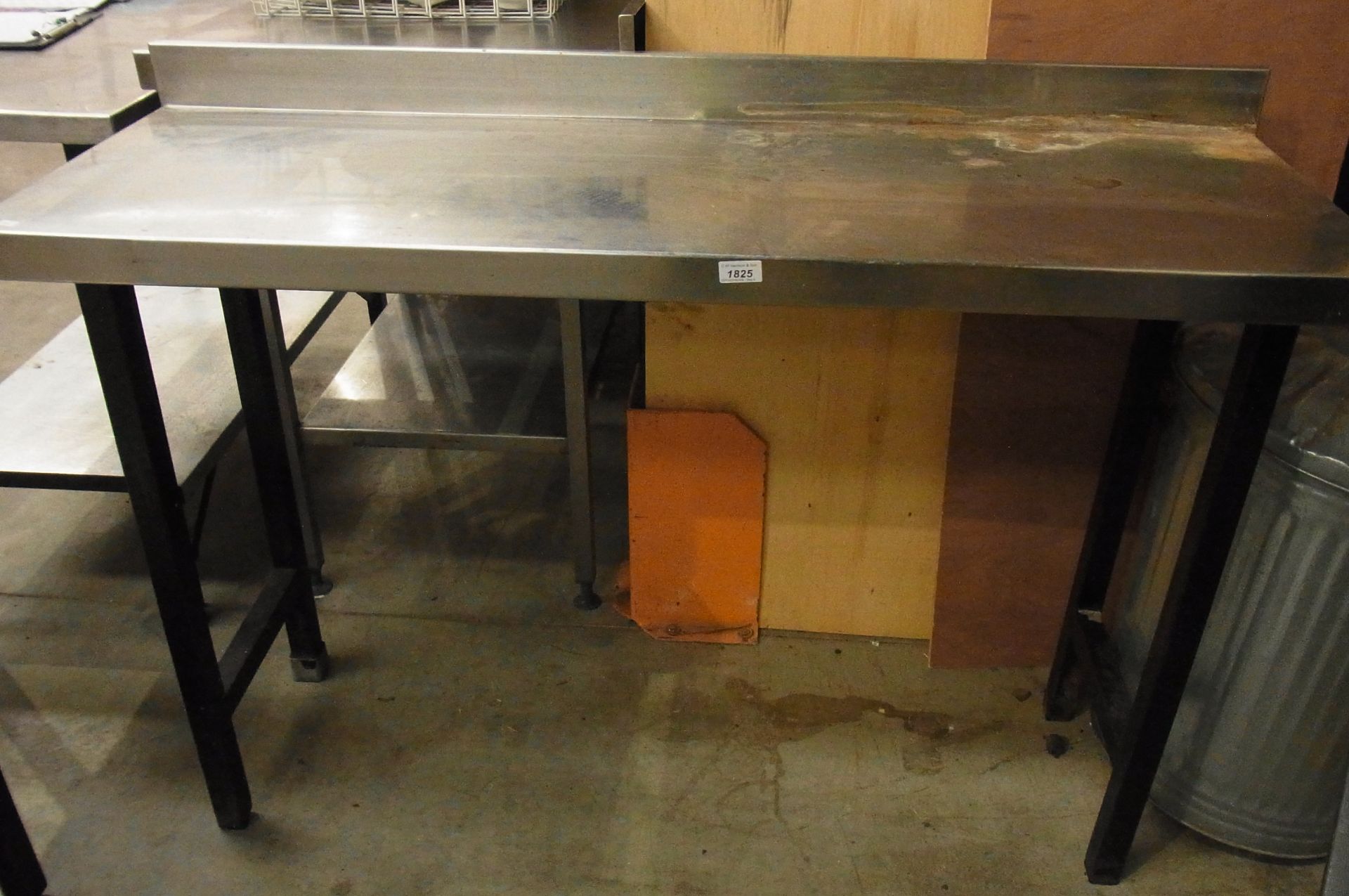 Single tier stainless steel preparation table 54" x 25"