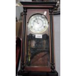 President 31 day pendulum wall clock with key 20"