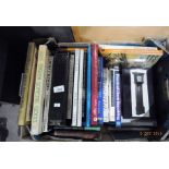 Contents to box - large quantity of books on clocks etc.