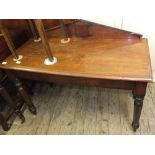 A 19th Century mahogany hall table and an oak workbox