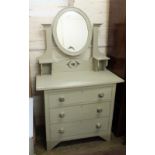 A painted pine dressing table