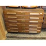 A six drawer plan chest