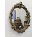 A pair of gilt wall mirrors