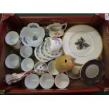 A Royal Worcester tureen plus other china (two boxes)