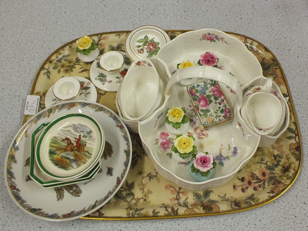Various tea wares plus other china (two trays)