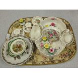 Various tea wares plus other china (two trays)