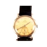 A gents late 1940's Rolex wristwatch with seconds dial, ref 4542,