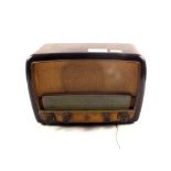 A Phillips Bakelite mains radio, 1940's American magazines,