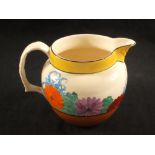 A Clarice Cliff floral jug