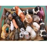 Various dog and animal ornaments