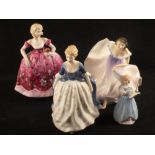 Royal Doulton figurines, A Gypsy Dance HN 2230, Alison HN 2336,