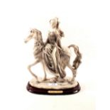 A Juliana Collection figure of a mounted lady