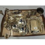 Items of silver plate to include entree dishes,