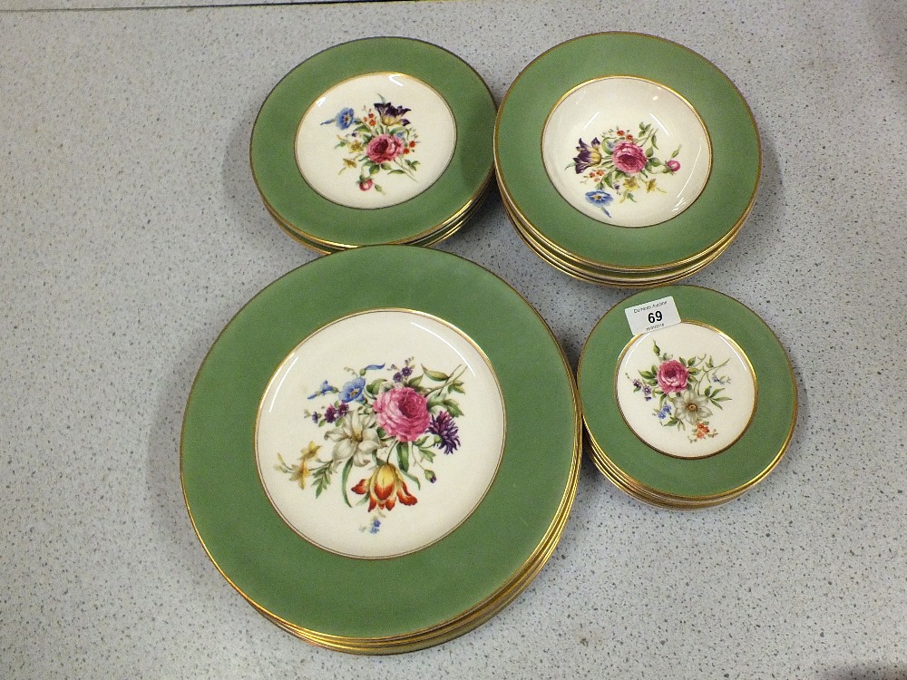 Various Royal Worcester Miranda plates