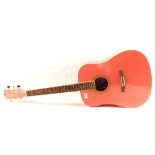 A Gear for Music pink electro acoustic guitar