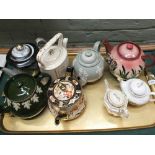 Various teapots to include Dudson stoneware,